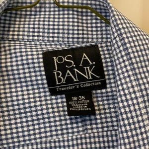 JoS. A. Bank Blue and White button down shirt